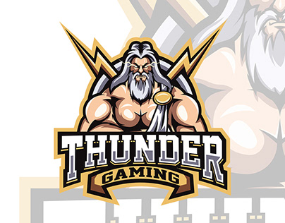Zeus Thunder Logo Template