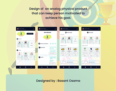 Setting and achieving Goal mobile app