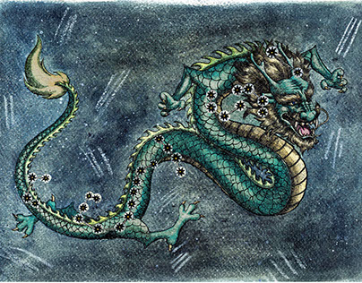 ILLUSTRATION - Azure Dragon of the East