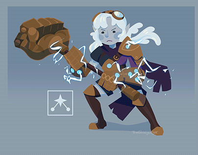 Character Concept Art - Paladin of Glittering Snow
