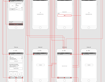 Flower Booking Logo and App part 2(Wireframe and Proto)