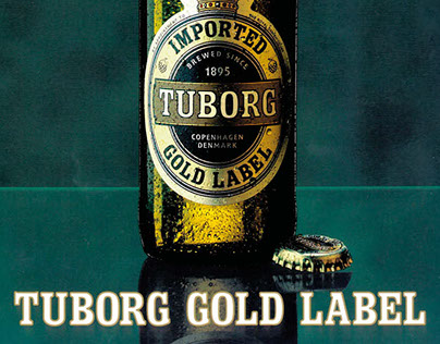Brochure print design – Tuborg Gold Beer brochure
