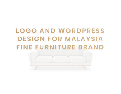 Logo and WordPress design for Fine furniture Brand