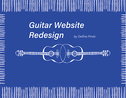 Guitar website Redesign - Delfina Pirolo