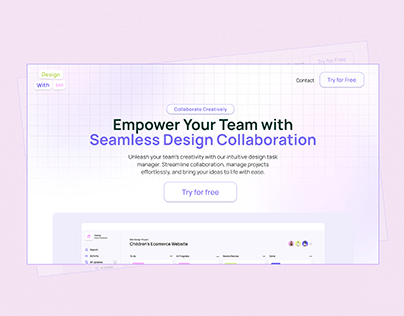 Design With Me Landing Page Design