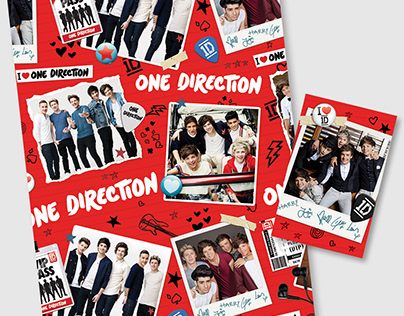 One Direction wrapping paper