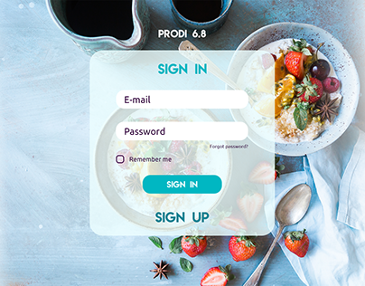 Concept - web app for control diet