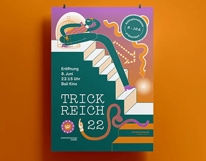 Poster and trailer design for Trickreich 22