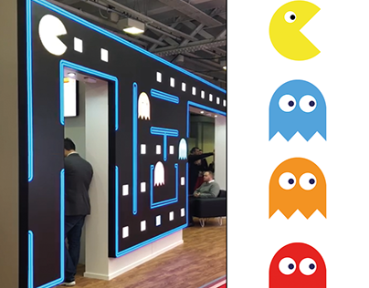 Animation of Pacman on Ledwall