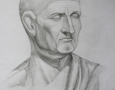 Цезарь Caesar Портрет drawing, painting, pencil, Арт