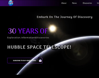 Nasa's Hubble Telescope website redesign