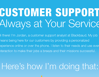 Always at Your Service - Customer Support Infographic