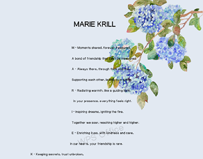 A Poem By Marie Krill