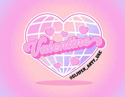 Valentine Disco Ball Heart