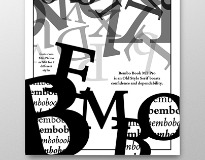 Bembo Book Font Poster