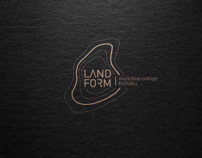 Landform workshop cottage Logo+branding design