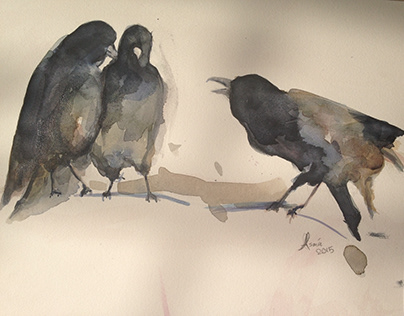 2015 -The crows -sketch