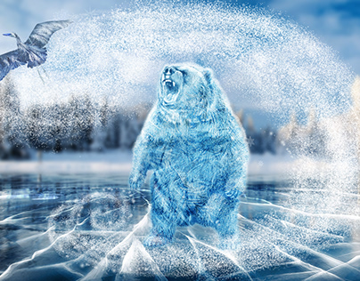 Frozen bear