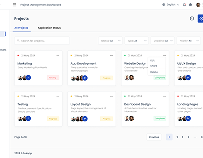 Project thumbnail - Project Management Dashboard
