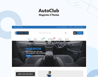 AutoClub - Auto Parts Responsive Magento 2 Theme