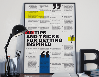 Poster - 40 tips & tricks for getting inspired