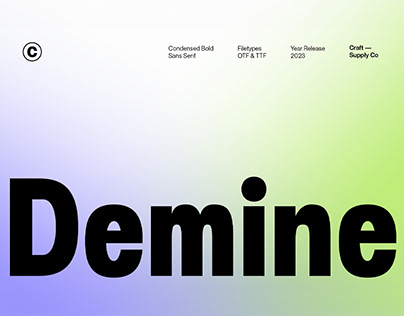 Demine Sans Serif Font | Free Download