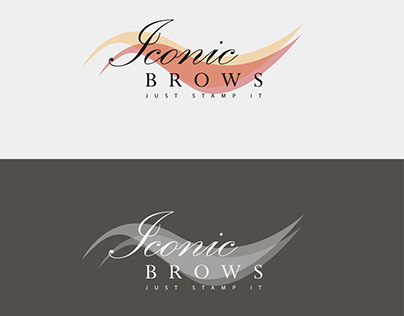 Logo design contest finalist for "Iconics Brows"