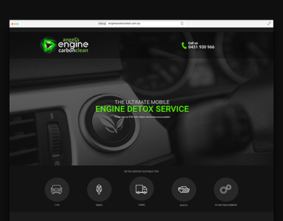 Engine Carbon Clean - One page website