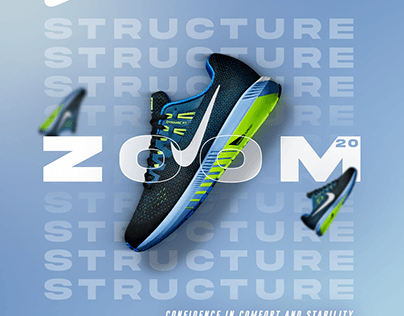 Nike Zoom Structure poster design