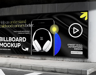 VIdeo Wall Billboard Mockup
