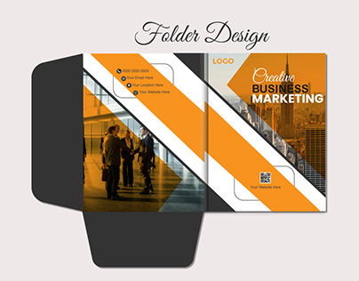 Corporate Business Marketing Folder Design