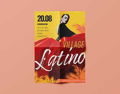 Affiche Evènement Soirée Village Latino