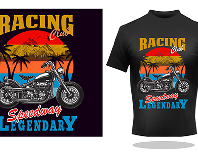 Bike Racing T-shirt Design