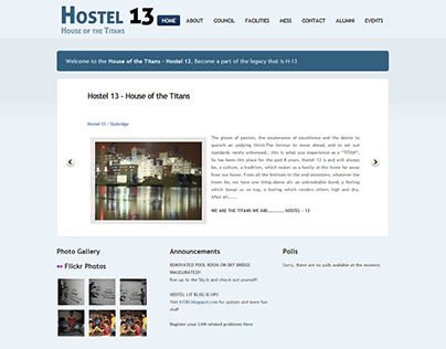 Web Development - Hostel Website