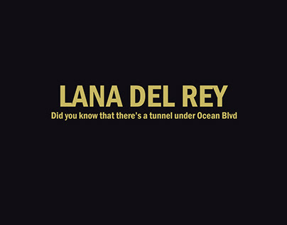 Poster Lana Del Rey (Ocean Blvd)