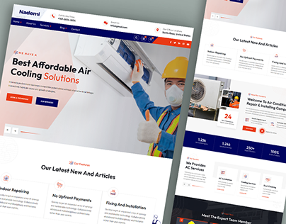 Air Cooling Service Website Design