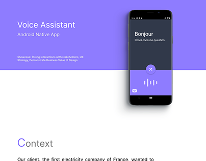 Voice Assistant | Android App | UX Design