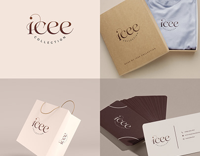 Brand identity design for icee collection