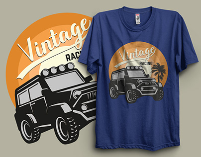 Project thumbnail - Vintage Car T-shirt Design