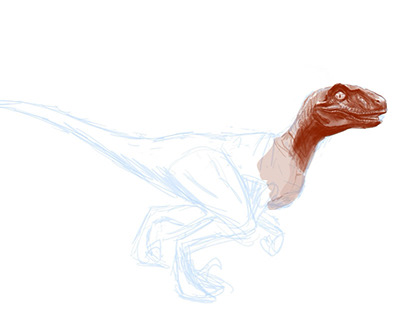 In progress velociraptor/Deinonychus