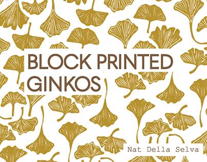 Block Printed Ginkos