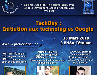 TECHDAY POSTER : INITIATION TO GOOGLE TECHNOLOGIES