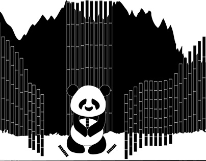 Negative Space Panda