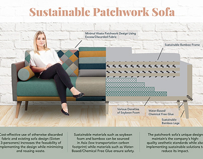 Sustainable Patchwork Sofa Concept for Sofakompagniet
