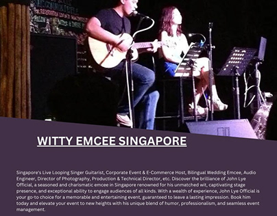 Witty emcee singapore