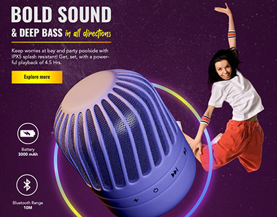 3D Graphic design of a speaker