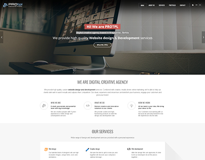 PROTPL - Web design for digital agency