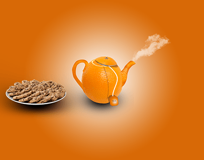 Orange kettle