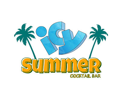ICY SUMMER cocktail bar - Logo Design