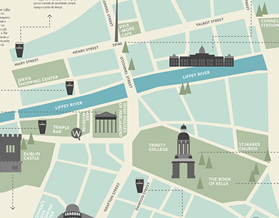 Infografia - Mapa de Dublin